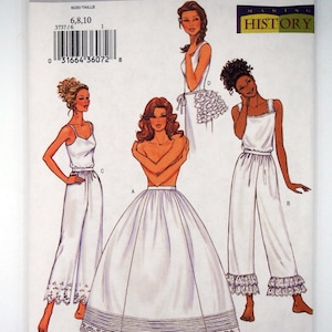 Butterick 3737, Misses Petticoat, Pants and Bustle - Making History - Sizes 6-10