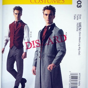 McCall’s 7003, Victorian Gentleman’s Frock Coat, Vest, Cravat, and Pants – Sewing Pattern