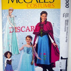 McCall’s 7000, Anna and Elsa Costumes for Girls and Misses – sewing pattern