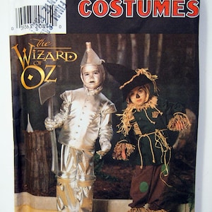 Simplicity 7814 - Wizard of Oz Tin Man and Scarecrow Costumes - Sewing Pattern