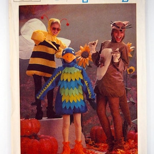 Simplicity 6671, Bird, Kangaroo and Bumble Bee Costumes for Kids - Sewing Pattern