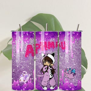 Aphmau Tumbler Wrap, Aphmau Design, Tumbler Wrap for Sublimation, PNG Download Aphmau Wrap, Aphmau PNG