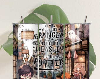 Envoltorio para vaso HP and Friends de 20 oz: Diseño de sublimación (descarga PNG)