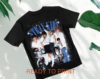 Stray Kids PNG: Diseño de camiseta Kpop (Descarga digital)