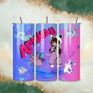 Aphmau Tumbler Wrap, Aphmau Design, Tumbler Wrap for Sublimation, PNG Download Aphmau Wrap, Aphmau PNG