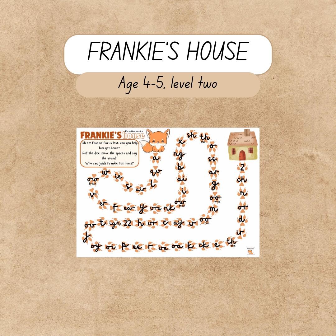 Year R Phonics - Frankie’s House Game, Level Two - Etsy