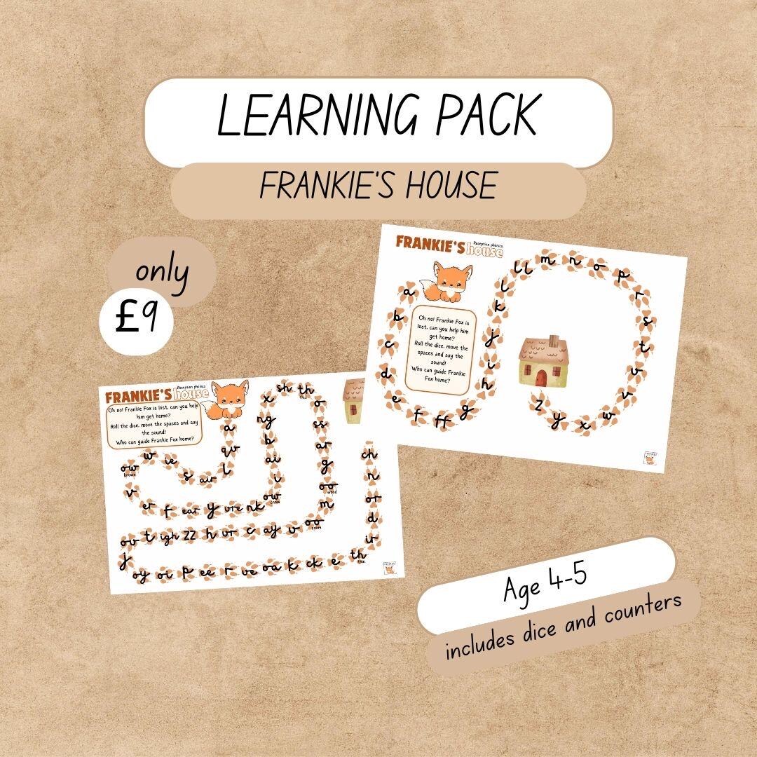 Year R Phonics Pack - Frankie’s House Game, Level One and Two - Etsy