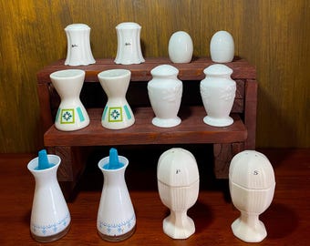 6 Piece BLANC BUNDLE Salt and Pepper Shakers