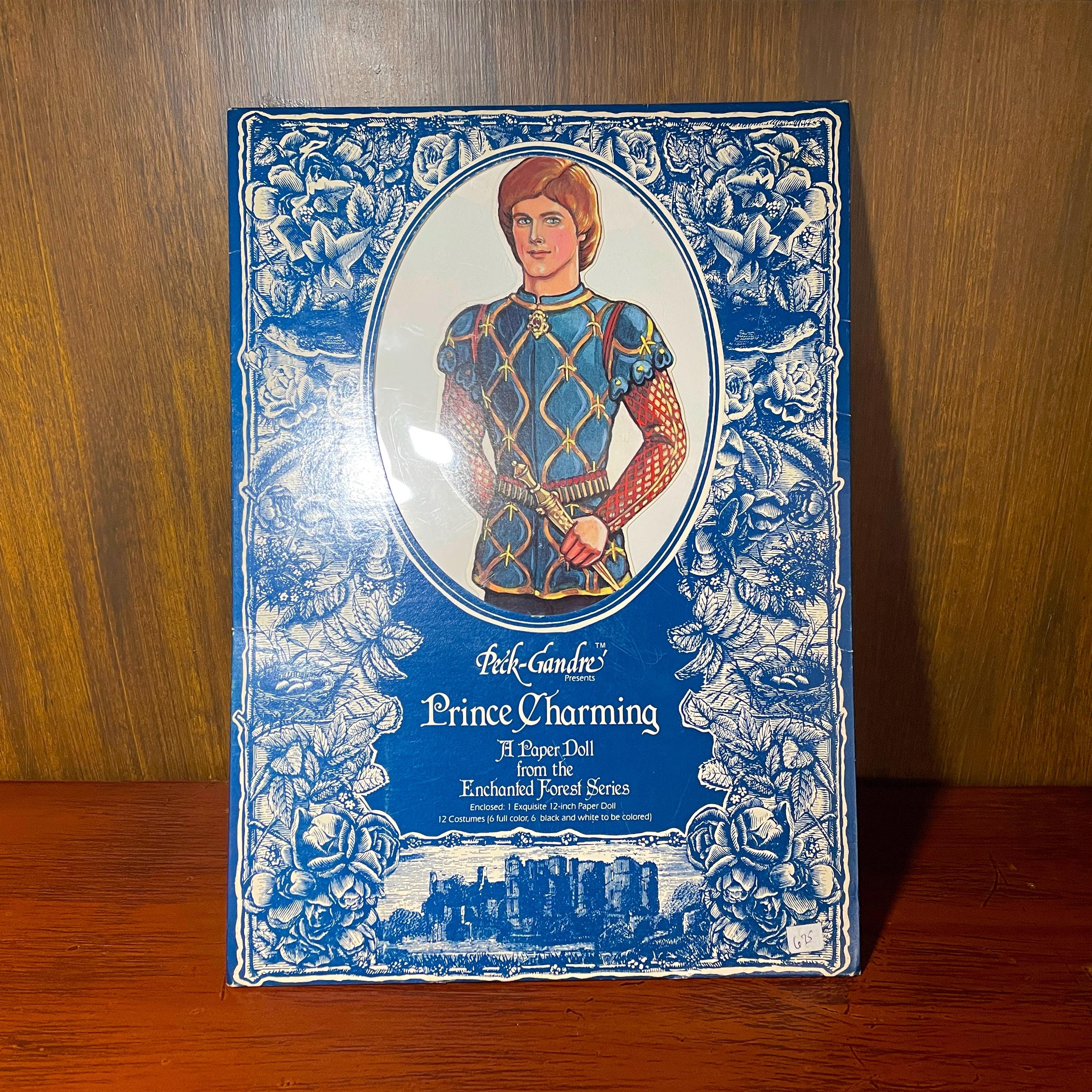 Sealed 1987 Peck Gandre Prince Charming PAPER DOLL SET