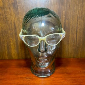 1950s Jeweled Pin-Up Cateye Glasses