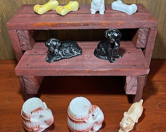 5 Piece DOGGIE & PUPPERS BUNDLE Salt and Pepper Shakers