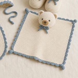Virkmönster för en gosedjur (PDF), virka ett nallebjörnsfilt, nybörjarvänliga instruktioner, babyshowerpresent, omedelbar nedladdning