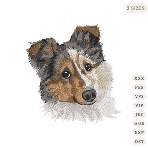 Shetland Sheepdog dog Sheepdog Dog Embroidery Design Dog face T-Shirt Hoodie Machine Embroidery Designs Digital File instant Download