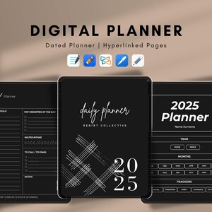 2025 Dated Digital Planner | Android & iPad  Planner, GoodNotes Planner, Digital Calendar, Hyperlinked Digital Planner