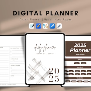 2025 Dated Digital Planner | Android & iPad  Planner, GoodNotes Planner, Digital Calendar, Hyperlinked Digital Planner