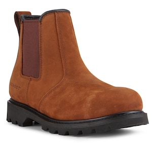 Style Fade Shark Men's Chelsea Leather Work | Boot Steel Toe Protection | Made In USA