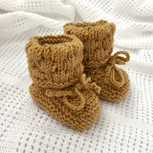 Baby Booties Knitting Pattern - Bubble Stitch Booties, PDF Baby Knitting Pattern