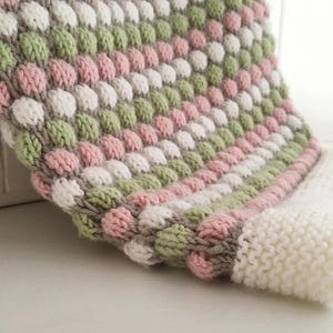 Baby Blanket Knitting Pattern BUBBLE BLANKET image 6