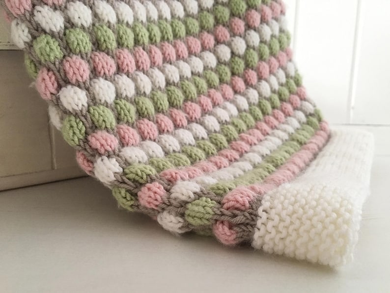 Baby Blanket Knitting Pattern BUBBLE BLANKET image 6