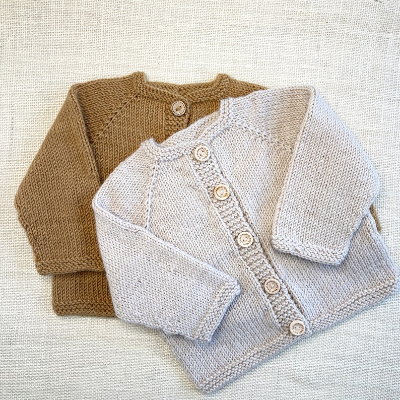 PDF Knitting Pattern for an Easy Baby Cardigan Style Me Simple Top Down Cardigan image 8