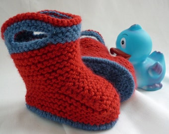 Baby Booties Knitting Pattern - SPLISH SPLASH SPLOSH