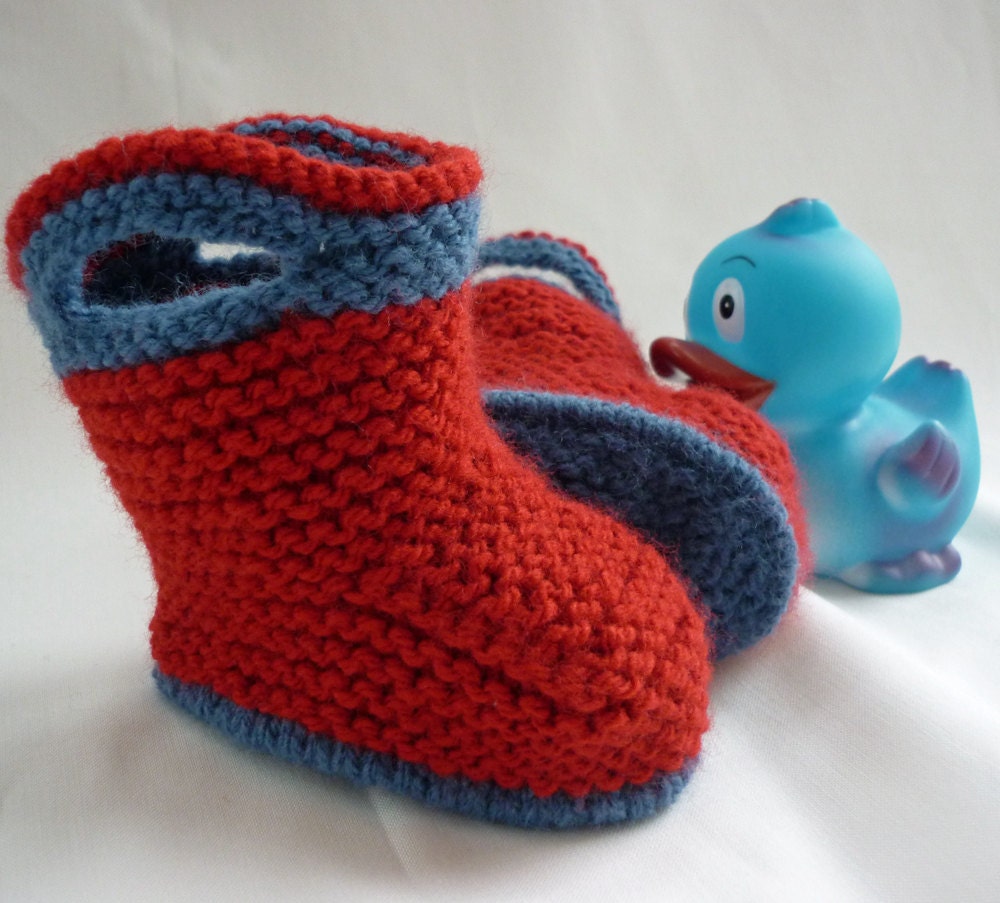 Baby Booties Knitting Pattern - SPLISH SPLASH SPLOSH