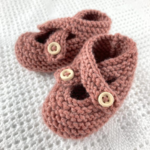 Easy knit baby booties hot sale