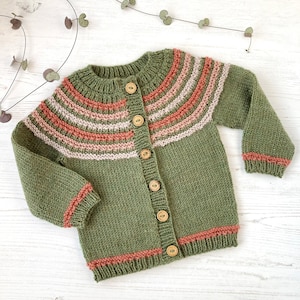 Woodland Walk Cardigan PDF Knitting Pattern, Baby and Children's sizes