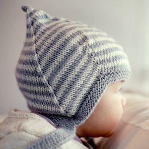 Wzór na czapkę Baby Pixie do robienia na drutach - LOGAN