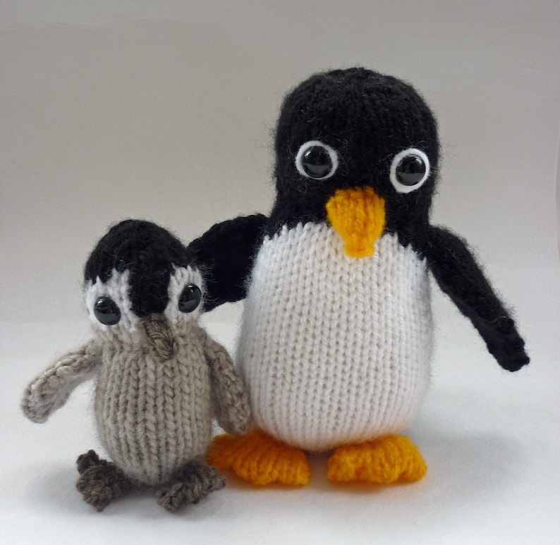 Penguin Knitting Pattern Stuffed Toy PDF Pattern Etsy