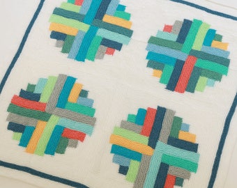 Baby Blanket Knitting Pattern - PORTHOLES