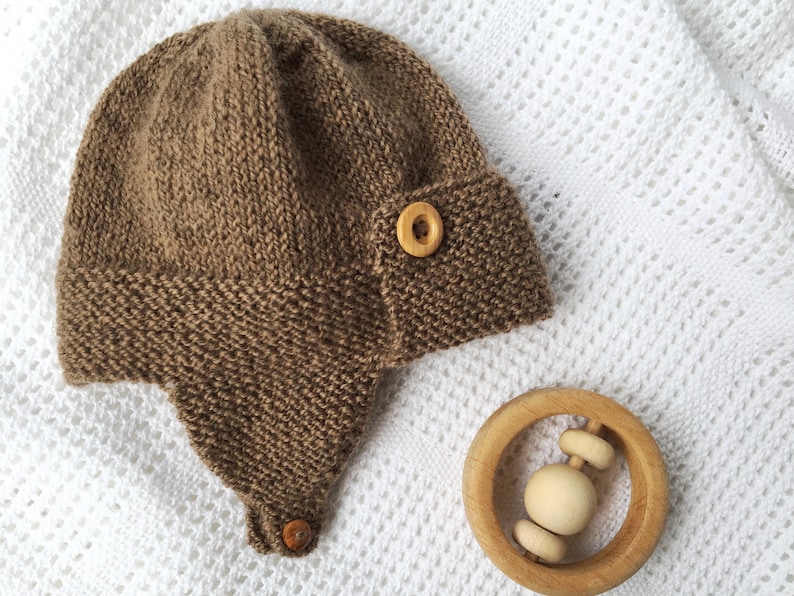 Baby Pilot Hat Knitting Pattern WRIGHT FLYER Etsy