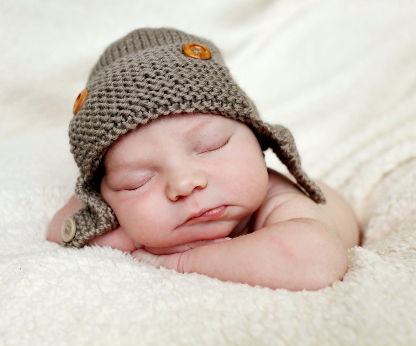 Aviator Hat Knitting Pattern, Baby & Child sizes - REGAN