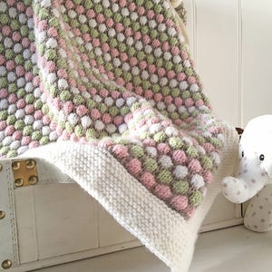 Baby Blanket Knitting Pattern BUBBLE BLANKET image 4