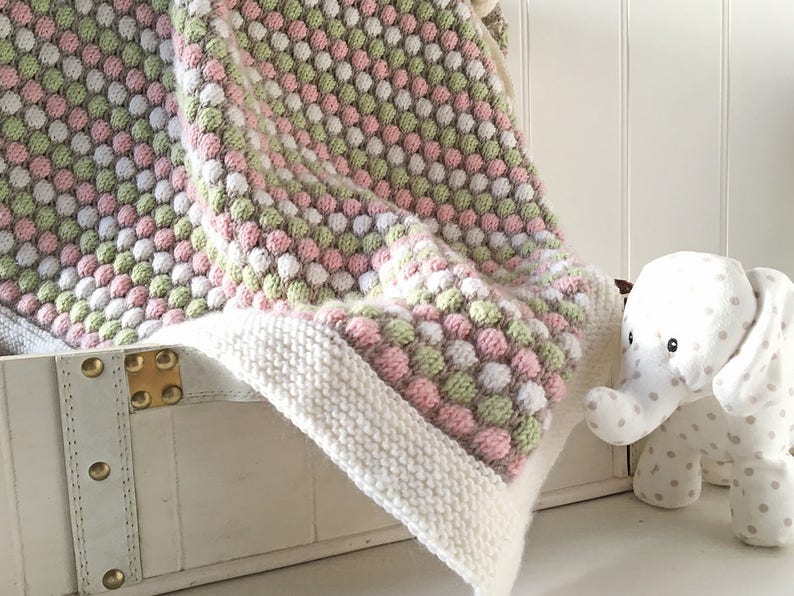 Baby Blanket Knitting Pattern BUBBLE BLANKET image 4