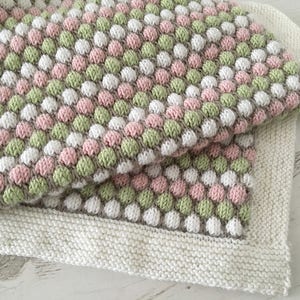 Baby Blanket Knitting Pattern BUBBLE BLANKET image 1