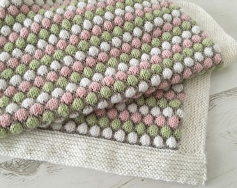 Baby Blanket Knitting Pattern BUBBLE BLANKET