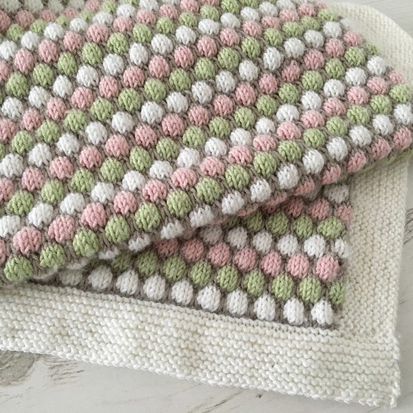 Baby Blanket Knitting Pattern BUBBLE BLANKET