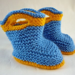 Baby Booties Knitting Pattern - SPLISH SPLASH SPLOSH