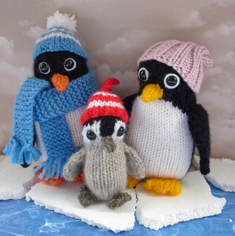 Penguin Knitting Pattern Stuffed Toy PDF Pattern Etsy