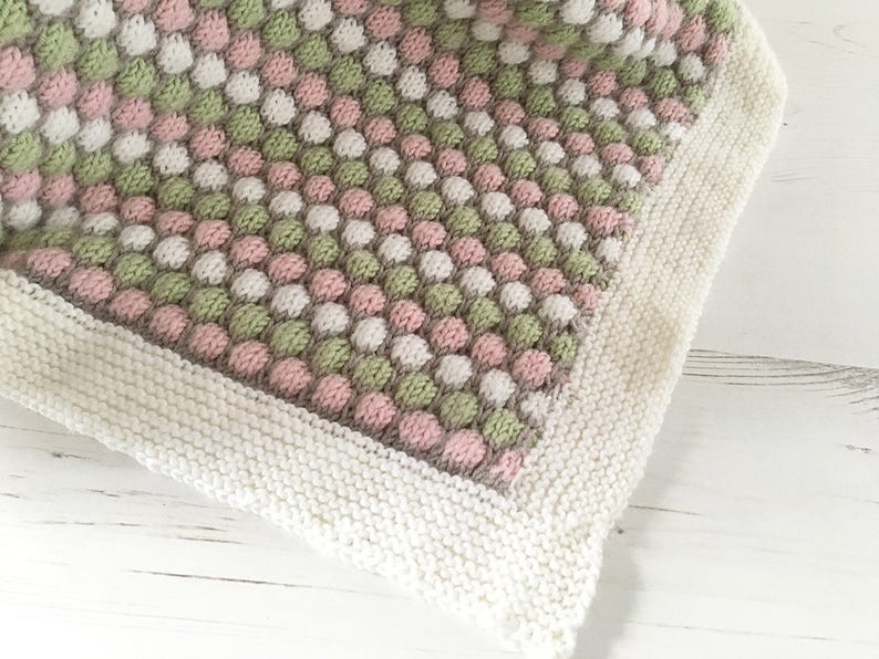 Baby Blanket Knitting Pattern BUBBLE BLANKET image 5