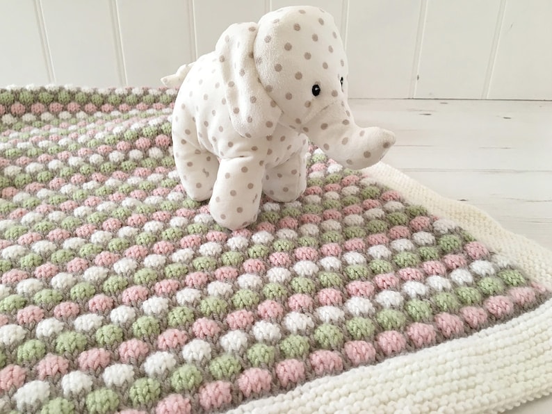 Baby Blanket Knitting Pattern BUBBLE BLANKET image 3
