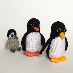 Penguin Knitting Pattern, Stuffed Toy PDF Pattern