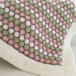 Baby Blanket Knitting Pattern BUBBLE BLANKET image 8