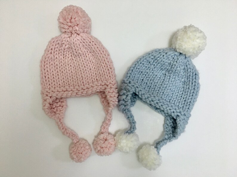 Earflap Hat Knitting Pattern Baby to Adult sizes KELSEY Etsy