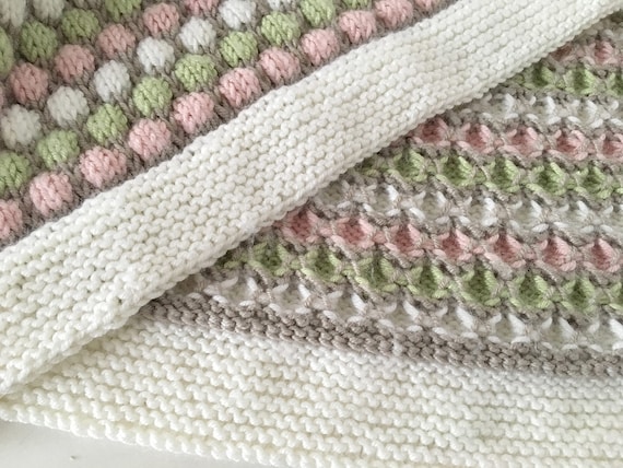 Bubble knit baby blanket sale