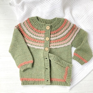 Woodland Walk Cardigan PDF Knitting Pattern, Baby and Children's Sizes ...