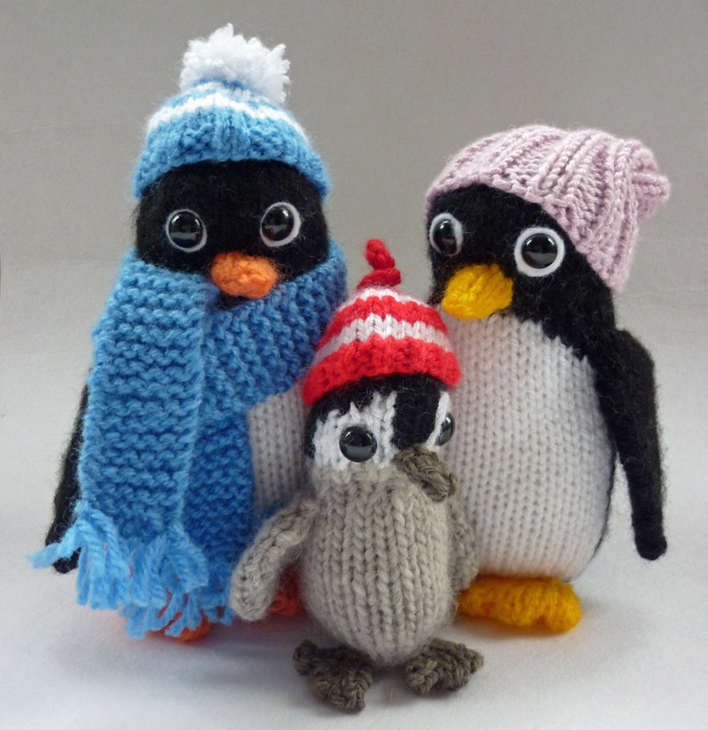 Penguin Knitting Pattern Stuffed Toy PDF Pattern Etsy