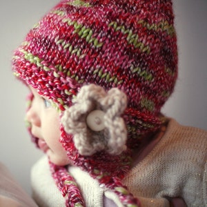 Earflap Hat Knitting Pattern FREYA image 1