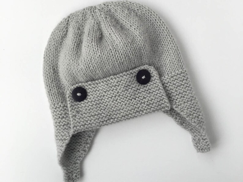 Baby Pilot Hat Knitting Pattern WRIGHT FLYER Etsy
